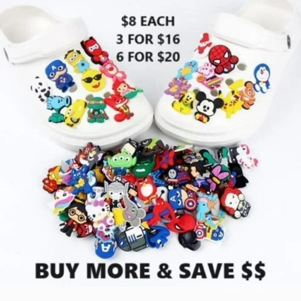 Lightning McQueen Croc Charm Disney Cars Red Race Car Jibbitz Style Kids Cartoon